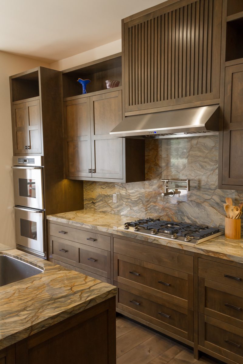 Custom Alder Tansu Style Kitchen Doopoco Enterprises