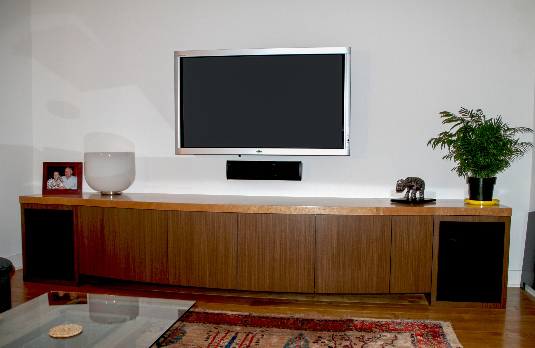 Wenge Contemporary AV Home Theater Console Doopoco Enterprises